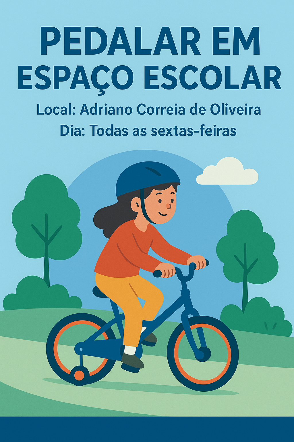 Projeto “Pedalar em Espaço Escolar” promove a aprendizagem e o prazer de andar de bicicleta
