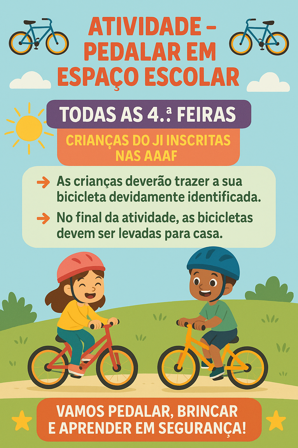 🚲 Pedalar em Espaço Escolar