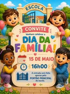 Escola celebra Dia da Família com convite especial à comunidade escolar