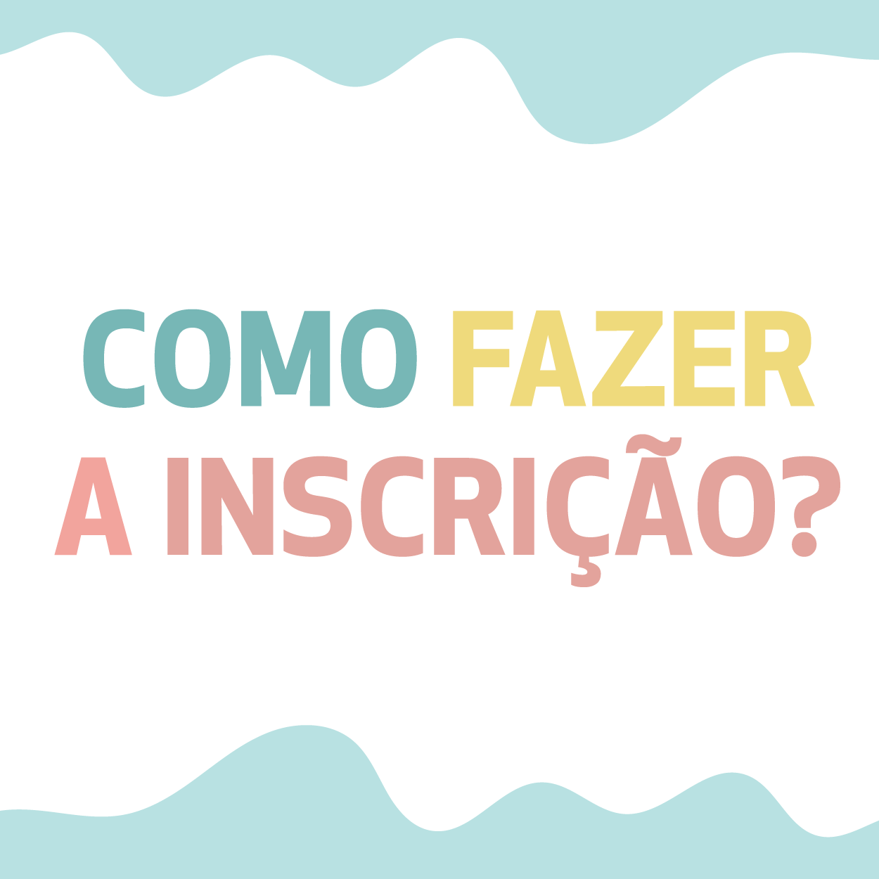 Manual de Inscrições
